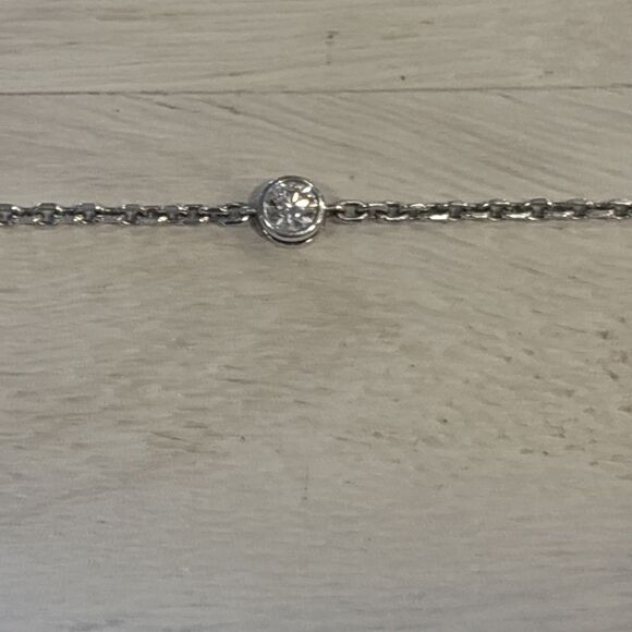 Pandora Era Bezel Sterling Silver Lab-grown Diamond Chain Bracelet - Picture 8 of 8